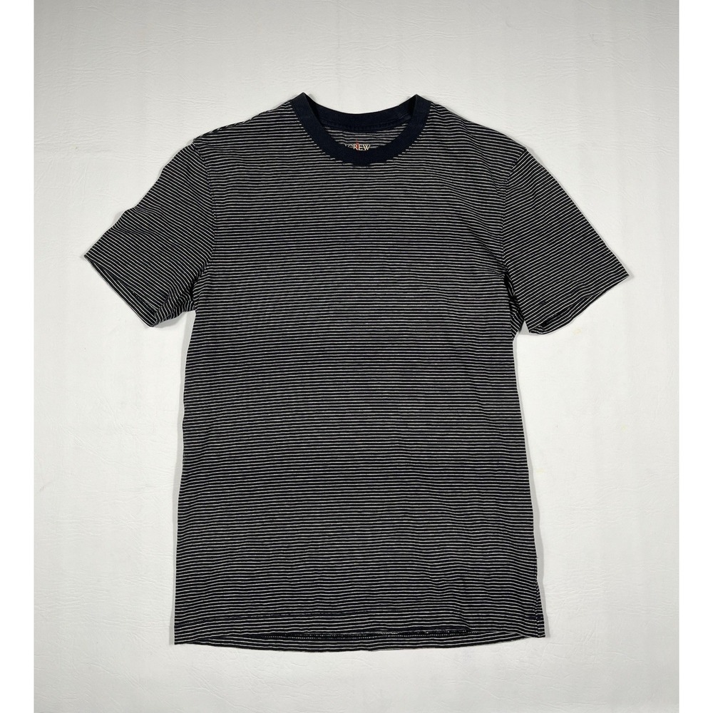 J.Crew Oarsman Vintage Jersey T Shirt Mens XS Black White Striped